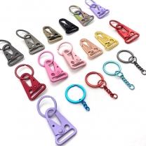 YYX Custom 25mm zinc alloy metallic color eagle mouth hook snap spring carabiner HK clip