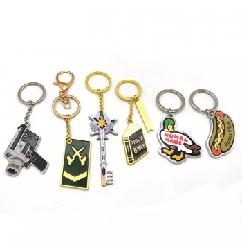 YYX Personalized Soft Or Hard Enamel Charm Cute Metal Double Sided Hard Custom Enamel Keychain