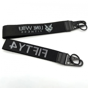 YYX jacquard style fabric designer lanyard keychain_bulk custom keychain lanyard