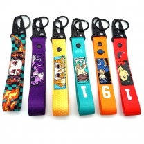 Custom Logo Anime Wrislet Keychain_Carabiner Wrislet Keychain_Anime Key Holder