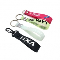 YYX Make Your Own Rubber Strap Keychain Custom Logo Cheap Rubber Keychain
