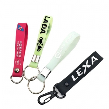 YYX Make Your Own Rubber Strap Keychain Custom Logo Cheap Rubber Keychain