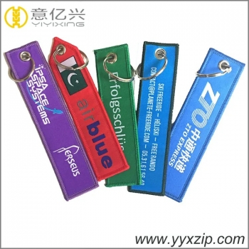 2022 Hot Sale Aviation Gifts Custom Embroidery Key chains Airplane Key Tag Keychains For Aircraft
