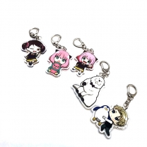 One Side And Double Side Cartoon Key Chain Anime Acrylic Keychain