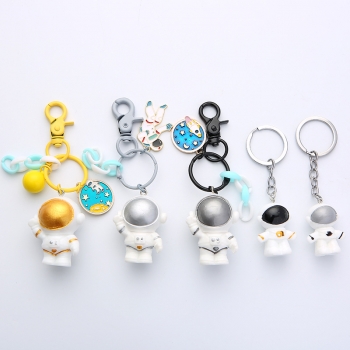 Pvc Keychain 3d Astronaut Keychains Custom Ins Astronaut Pendant Cute Car Key Chain For Gift