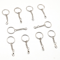 Split Keychain Key Ring Buckle Circle Bulk Customer Swivel Hooks For Bags Metal Key Chains Ring