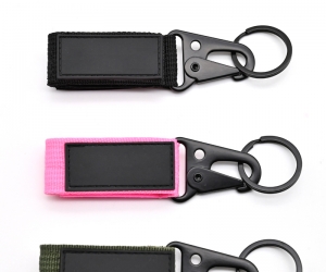 Nylon Keychain Strap Custom Lanyard Olecranon Nylon Keychain For Promotion Custom Logo Lanyard Keychain Wholesale