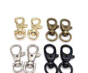 Snap Hook Metal Zinc Alloy Dog Clasps Factory Wholesale Hardware Chains Swivel Hook Clasp for Handbag