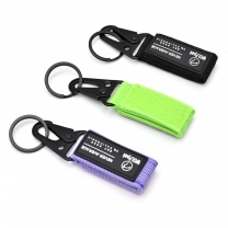 Wholesale nylon keychain polyester strap Custom lanyard nylon keychain for promotion custom Logo Lanyard Keychain