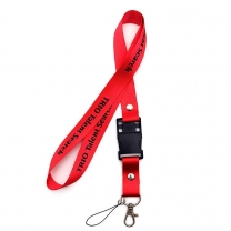 Custom Lanyard Silkscreen  Logo Promotional 25mm Width High Quality Hook Custom Sublimation Polyester Lanyard