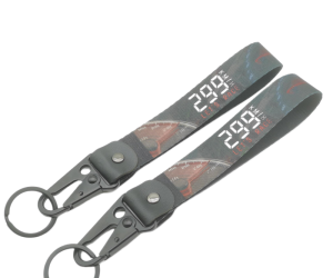Wholesale Customized Car Keychain Car Gear Shift keychain Custom Woven Lanyard Carabiner Keychain