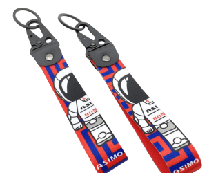 Car Keychain Nylon Carabiner Key Chain Key Holder Keyring Key Strap Wrist Lanyard Keychain Custom Print Car Logo Keychains