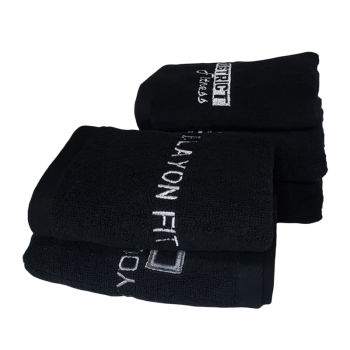 black gym towels