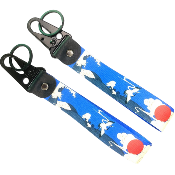 custom printed wrist strap keychain