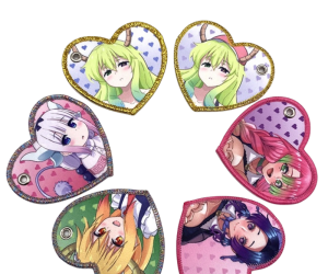 Custom Sublimation Woven Anime Jet Tag Keychains Fabric Tagged Key Anime Key Tag Key Chain Keyring