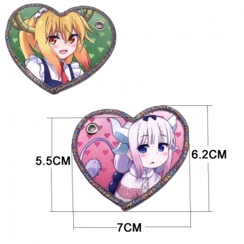 heart jet key tag