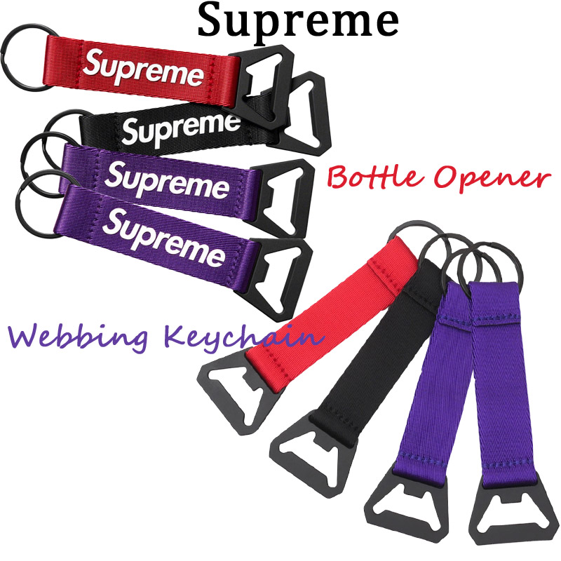 What is Supreme Bottle Opener Webbing Keychain?