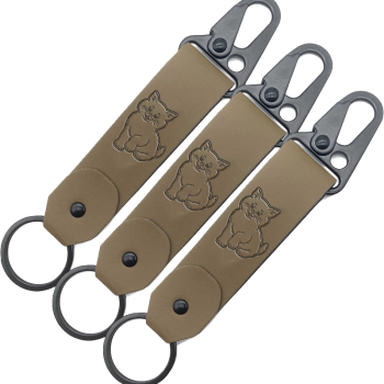 Wholesale Custom Logo Heavy Duty Wholesale Luxury PU Leather Keychain with Metal HK Sling Hook for Gift
