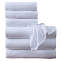 Factory wholesale Bath towels 100% cotton 5 star hotel towels white custom logo Luxury towels for bathroom