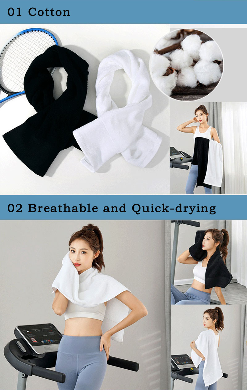 White Gym Towels