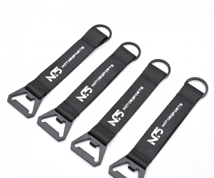 Nylon Metal Customizable Key Chain Bottle Opener Customized Beer Bottle Openers Keychain Keyring