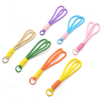 Phone Paracord Strap Keyring Key Lanyard Parachute Cord Keychain With Carabiner