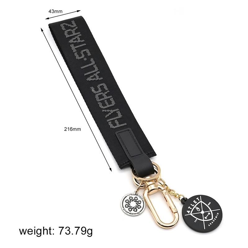 Jacquard Keychain Metal Hook