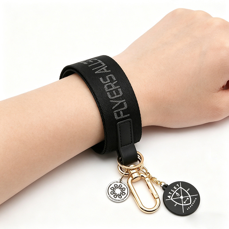 All Black Lululemon Keychain