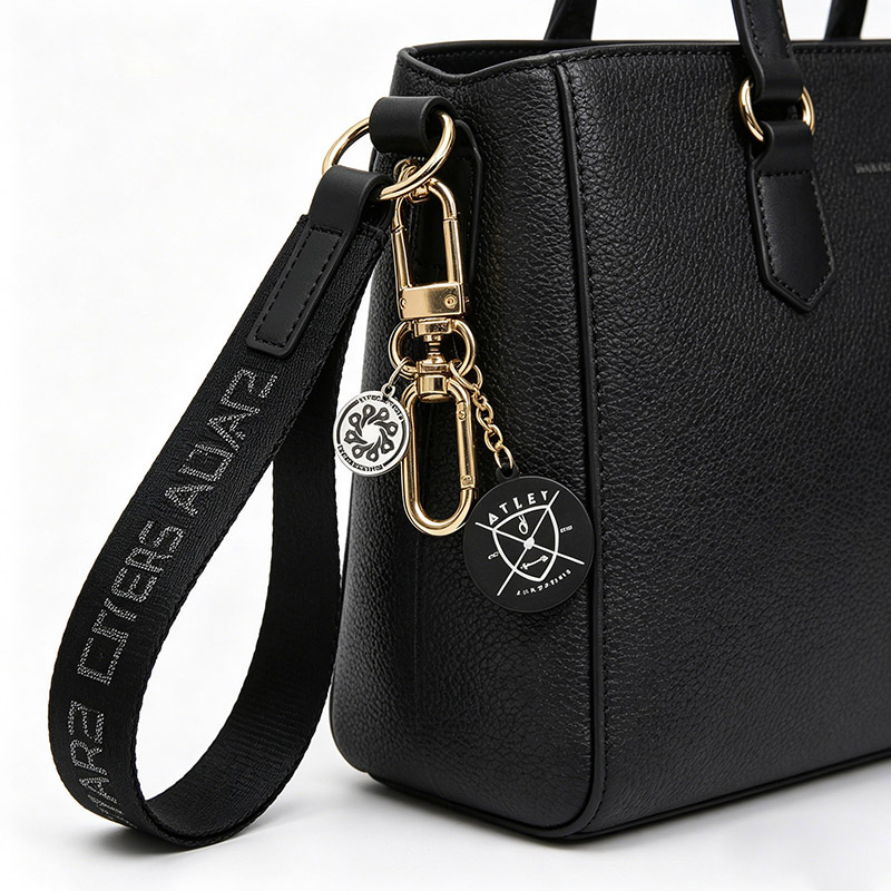 Black Lululemon Never Lost Keychain